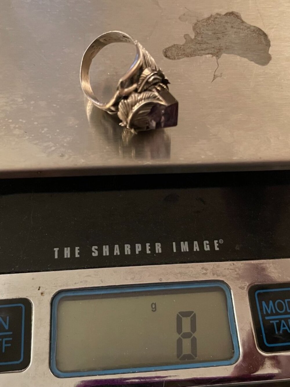 Vintage Sterling Silver Ring 6.25 6.5 Handmade Amethyst Bob Stringer Y2K $295 - Picture 14 of 15